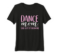 Womens Dancer Mothers Day Dance Mom She T-Shirt - Minimalist Print Unisex - T-Shirt, Sweatshirt, Hoodie