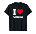 Red Heart I Love Puerto Rico T-Shirt - Aesthetic Graphic for Adults - T-Shirt, Sweatshirt, Hoodie