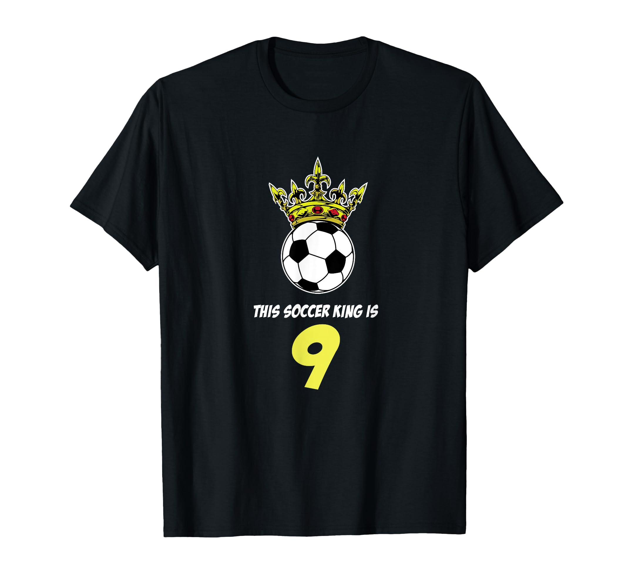 9 Year Old Soccer Birthday Party Birthday T-Shirt - Unique Graphic Unisex - T-Shirt, Sweatshirt, Hoodie