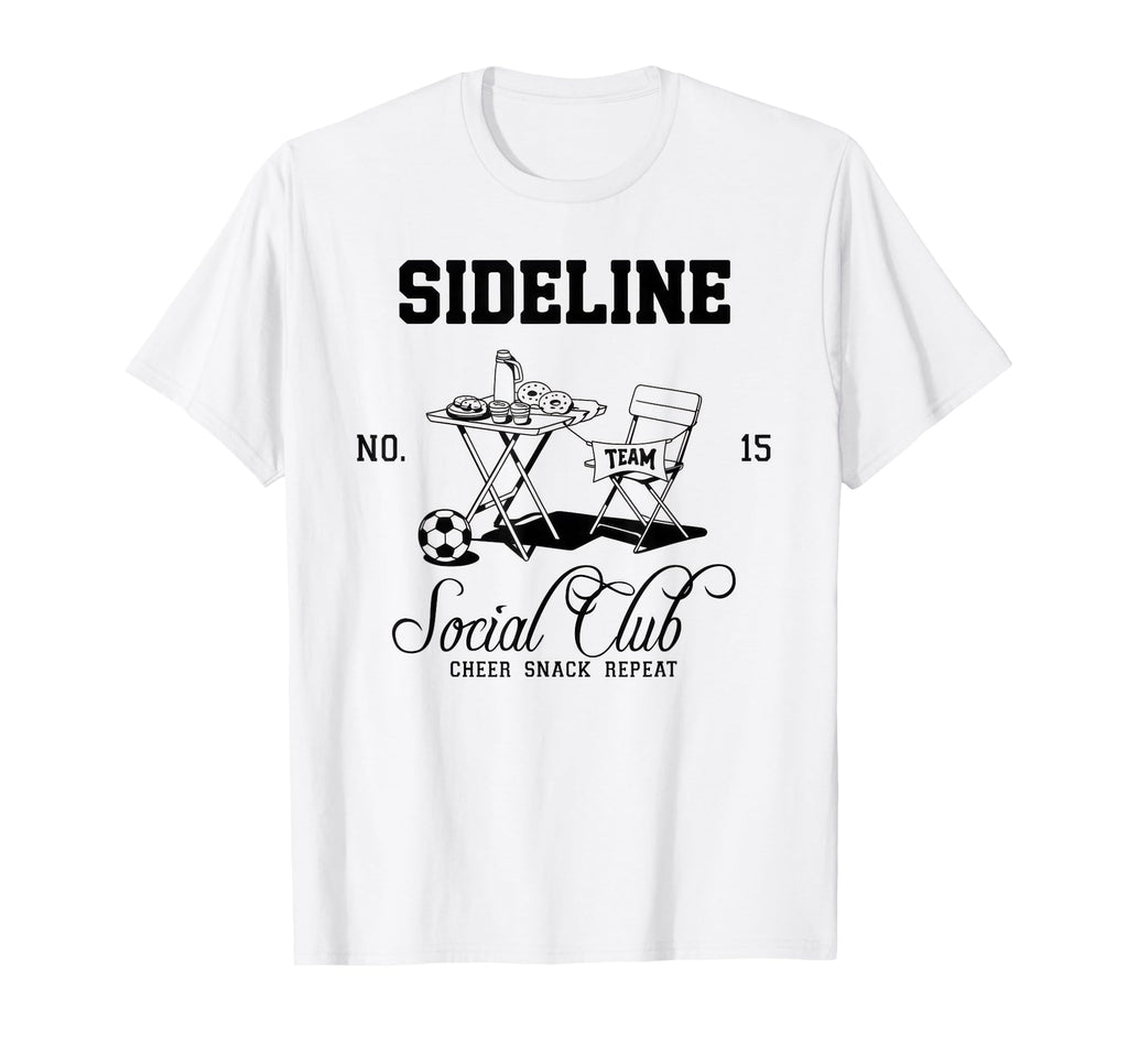 Sideline Social Club Soccer Mom Game Day T-Shirt - Trendy Graphic Men Women - T-Shirt, Sweatshirt, Hoodie