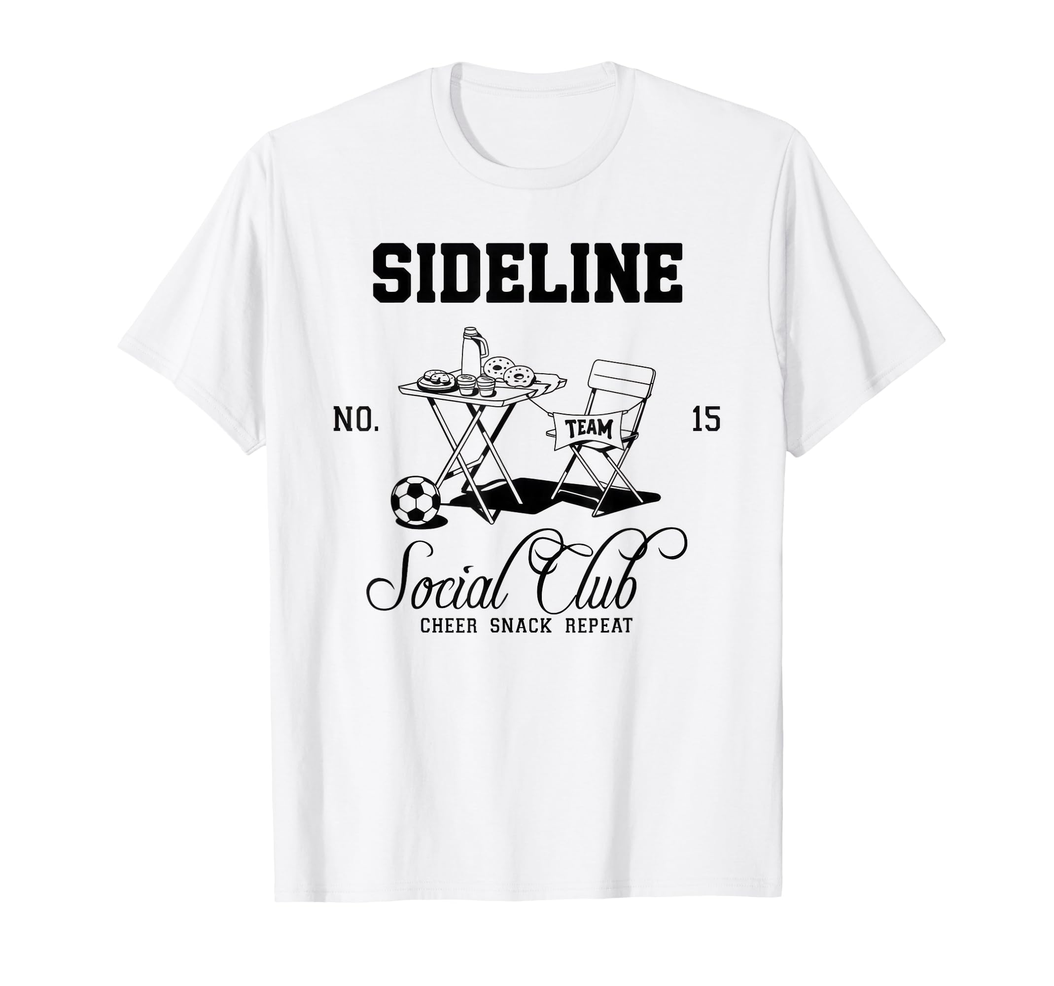 Sideline Social Club Soccer Mom Game Day T-Shirt - Trendy Graphic Men Women - T-Shirt, Sweatshirt, Hoodie