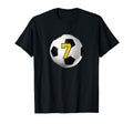 Soccer Ball Number 7 T-Shirt - Novelty Apparel Men Women - T-Shirt, Sweatshirt, Hoodie