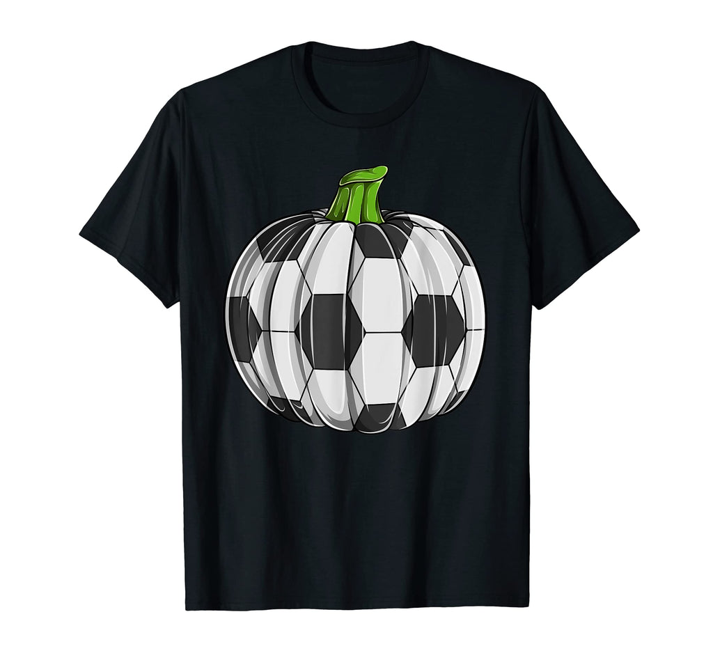 Soccer Ball Pumpkin Halloween Funny Sports T-Shirt - Trendy Graphic Unisex - T-Shirt, Sweatshirt, Hoodie
