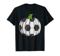 Soccer Ball Pumpkin Halloween Funny Sports T-Shirt - Trendy Graphic Unisex - T-Shirt, Sweatshirt, Hoodie