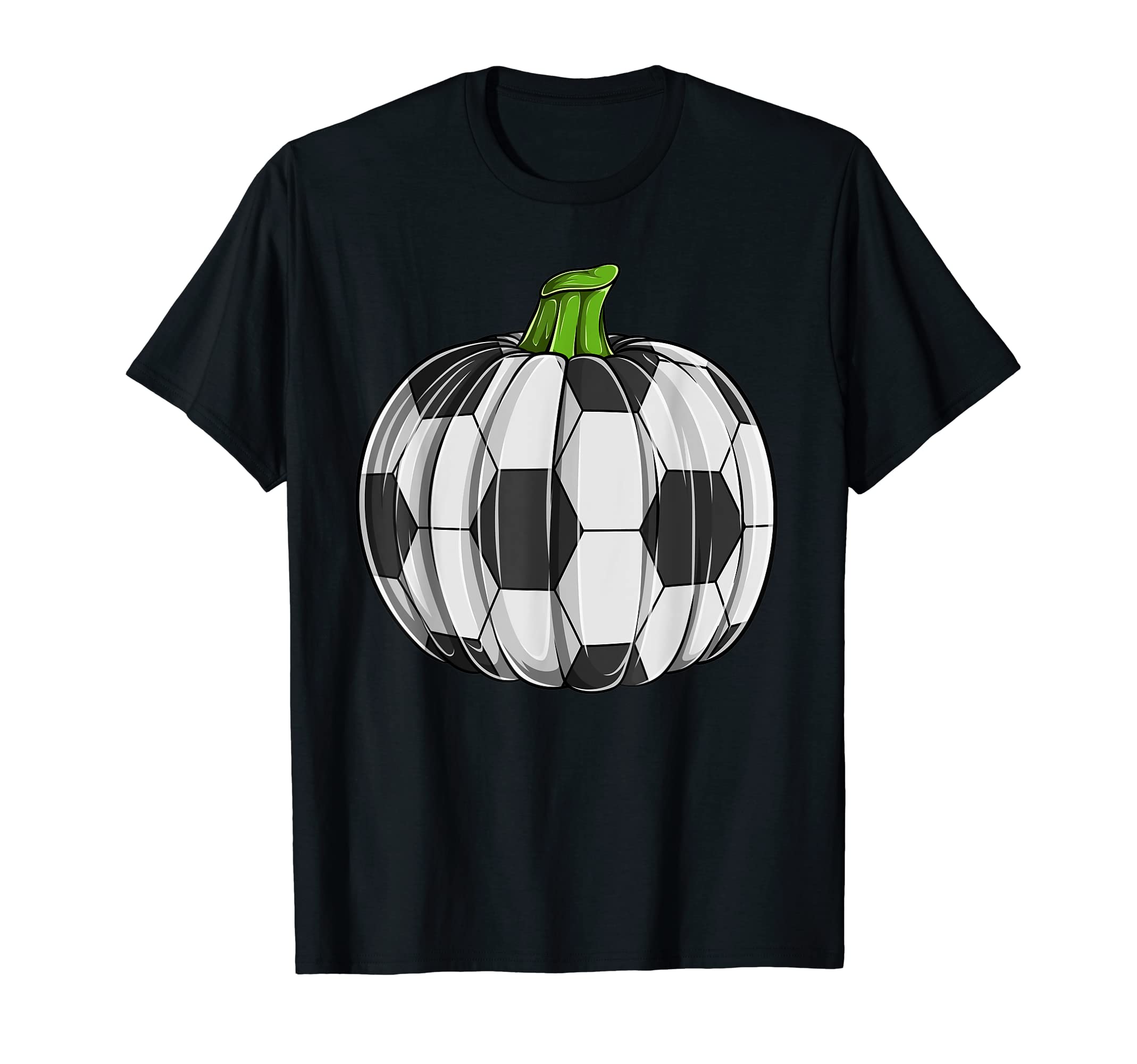 Soccer Ball Pumpkin Halloween Funny Sports T-Shirt - Trendy Graphic Unisex - T-Shirt, Sweatshirt, Hoodie