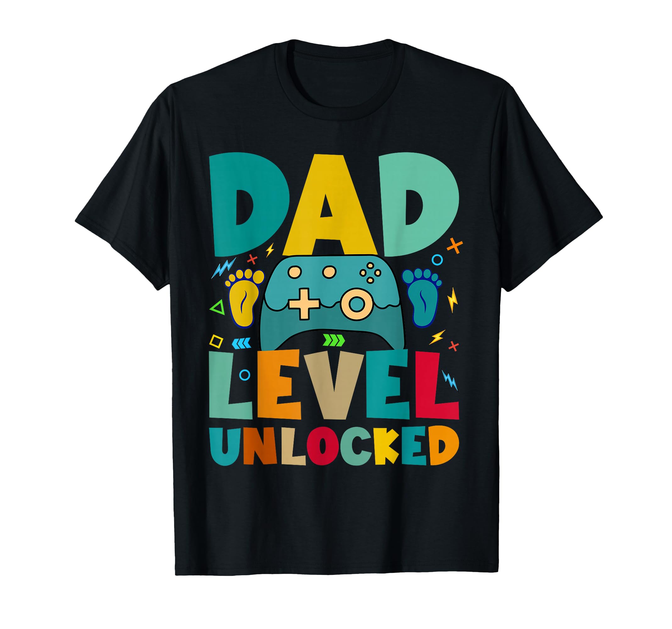 Dad Level Unlocked I Leveled Up To Dad T-Shirt - Trendy Graphic for Adults - T-Shirt, Sweatshirt, Hoodie
