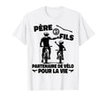 Father And Son Cycling Partner Life T-Shirt - Custom Art Print Unisex - T-Shirt, Sweatshirt, Hoodie