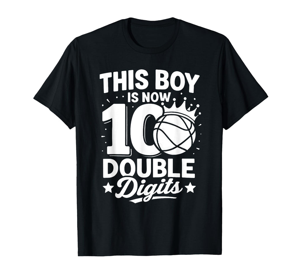 Double Digits Basketball Birthday 10 T-Shirt - Unique Graphic for Adults - T-Shirt, Sweatshirt, Hoodie