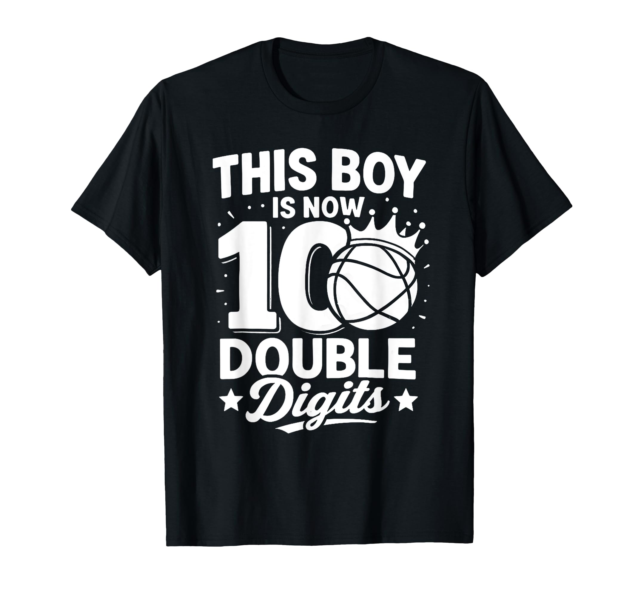 Double Digits Basketball Birthday 10 T-Shirt - Unique Graphic for Adults - T-Shirt, Sweatshirt, Hoodie