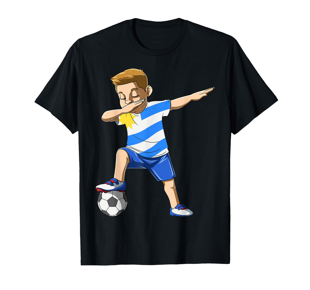Dabbing Soccer Uruguay Jersey Uruguayan T-Shirt - Unique Graphic for Adults - T-Shirt, Sweatshirt, Hoodie
