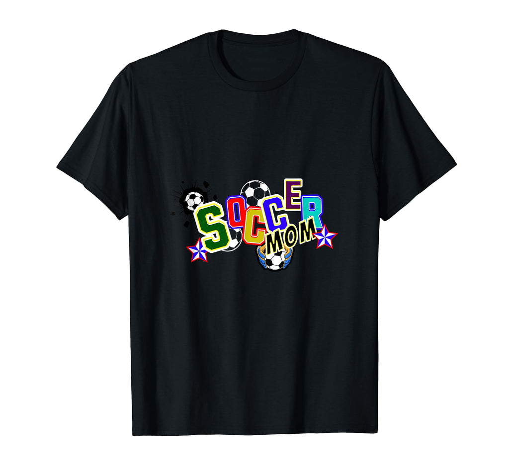 Soccer Mom Colorful Soccer Gifts T-Shirt - Custom Art Print Unisex - T-Shirt, Sweatshirt, Hoodie