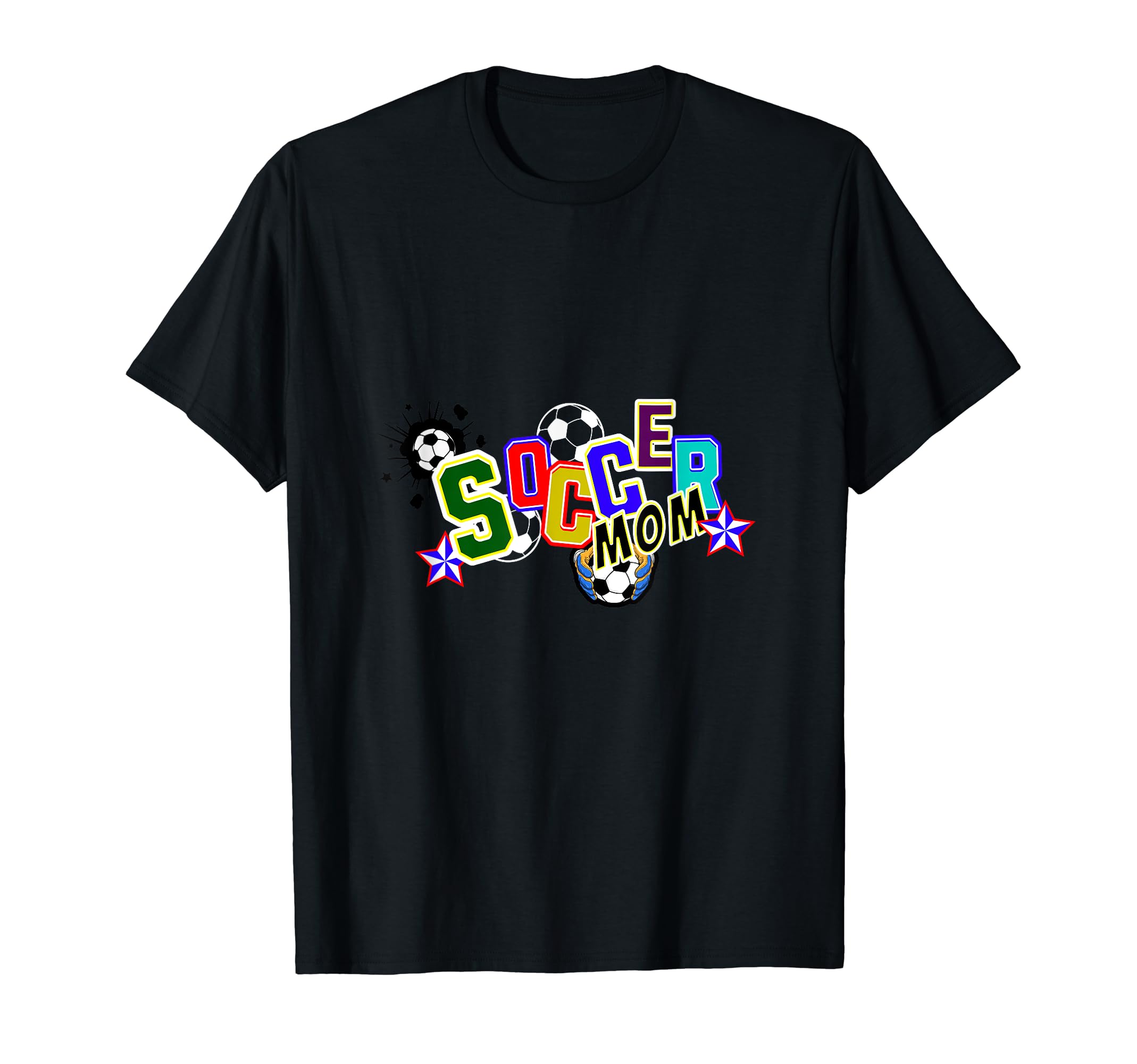 Soccer Mom Colorful Soccer Gifts T-Shirt - Custom Art Print Unisex - T-Shirt, Sweatshirt, Hoodie