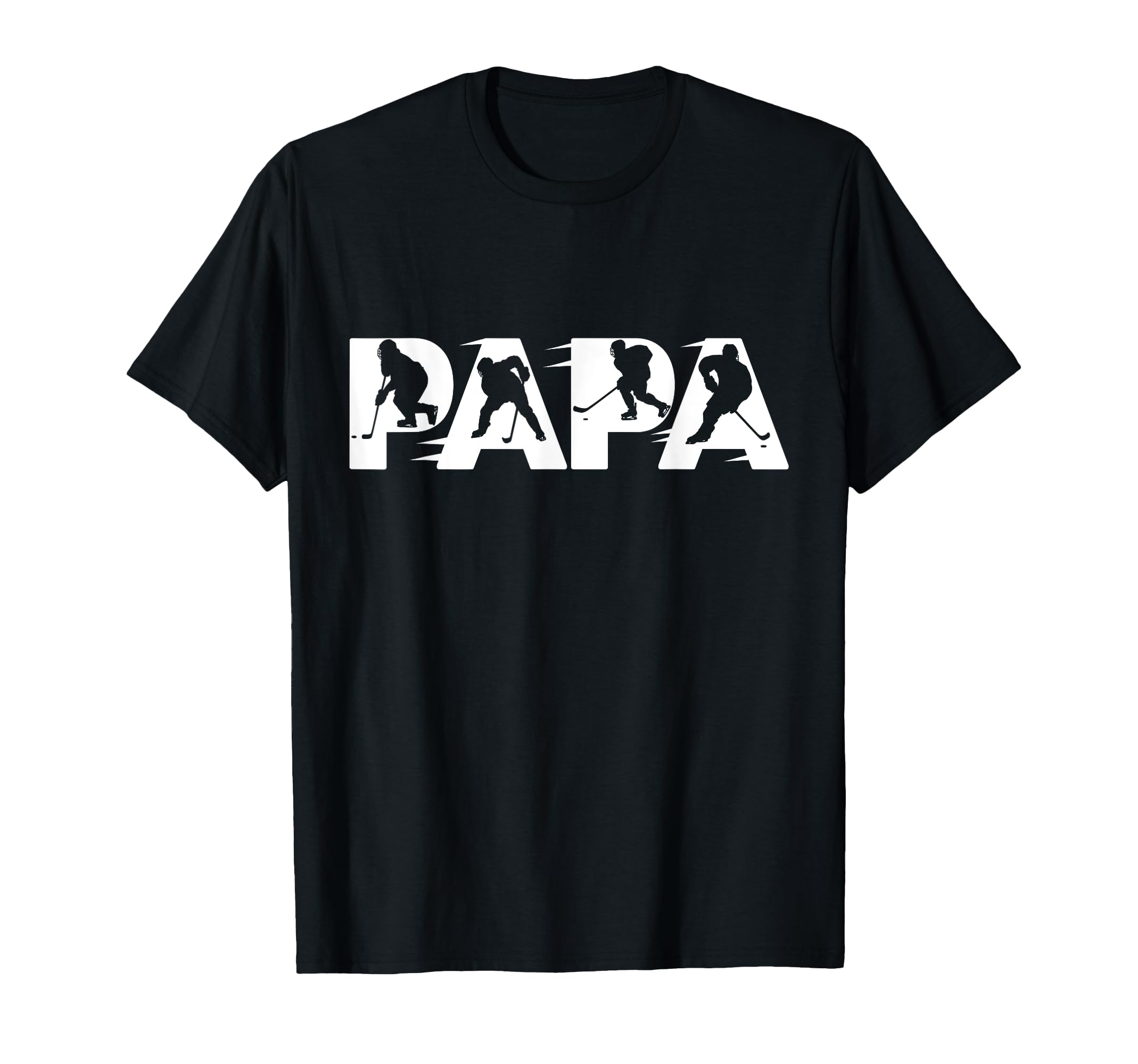 Ice Hockey Papa Hockey Dad T-Shirt - Novelty Apparel for Adults - T-Shirt, Sweatshirt, Hoodie