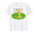Number 3 3Rd Birthday Soccer 3 Years T-Shirt - Trendy Graphic for Adults - T-Shirt, Sweatshirt, Hoodie