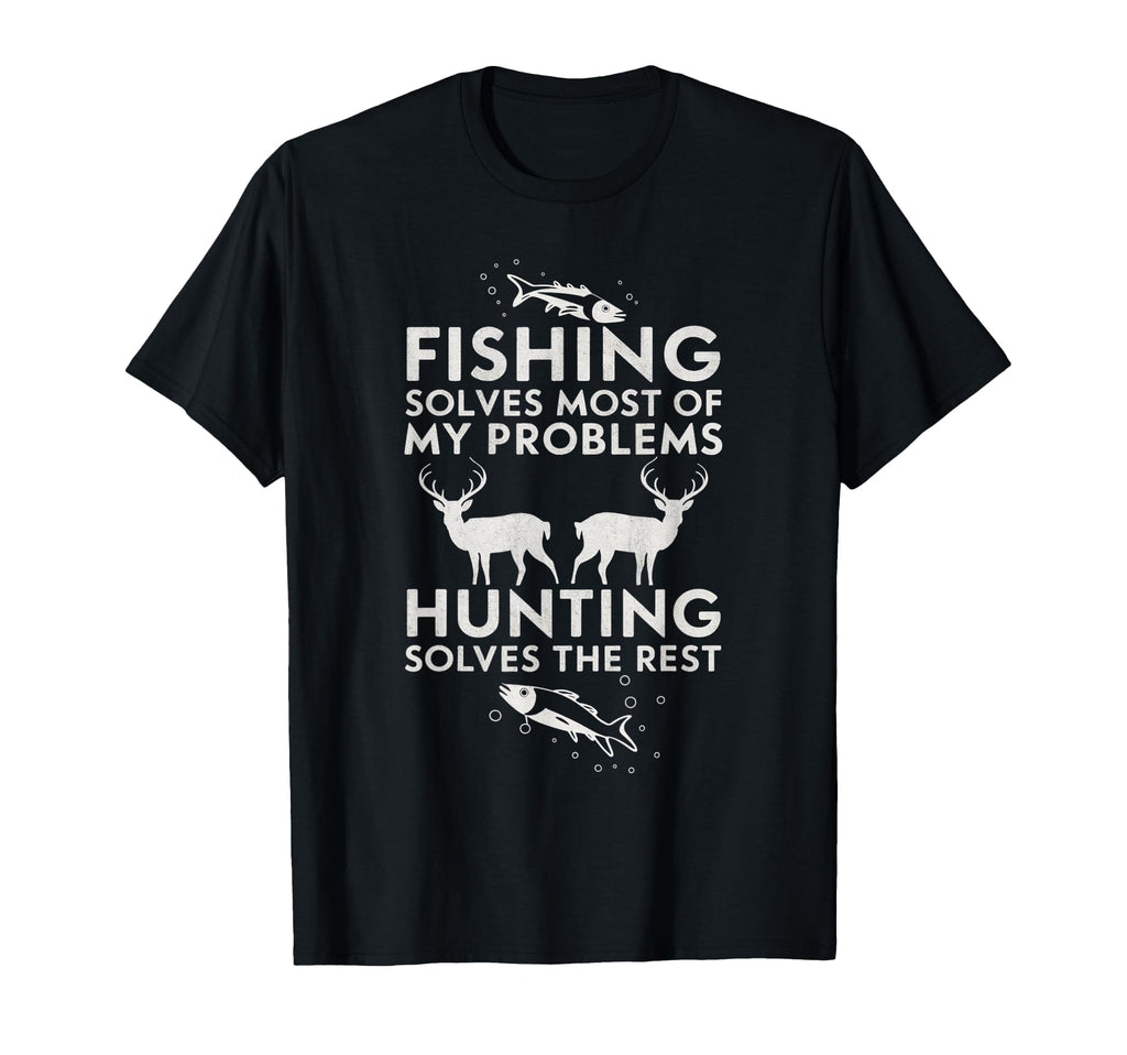 Fishing And Hunting Gifts Fathers Day T-Shirt - Minimalist Print Unisex - T-Shirt, Sweatshirt, Hoodie