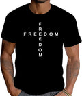 Freedom Cross Patriotic Christian Graphic for Men - Adult & Kids T-Shirts, Sweatshirts & Hoodies apparel design preview 1