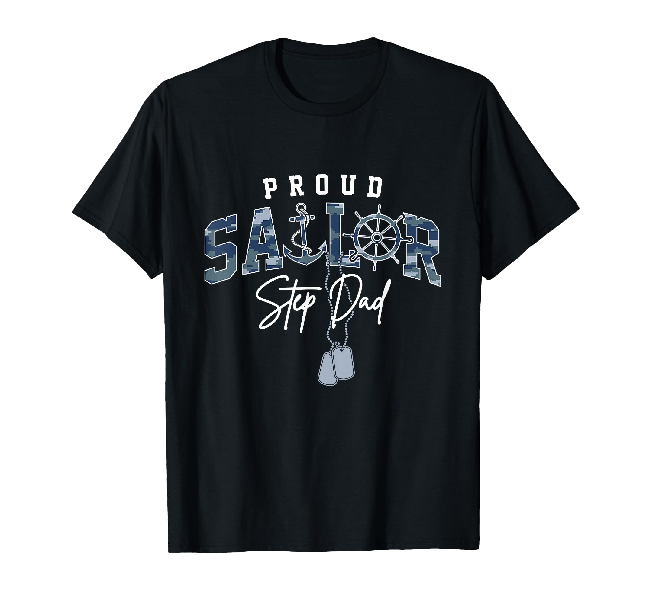 Proud Sailor Step Dad Us Naval T-Shirt - Streetwear Style for Adults - T-Shirt, Sweatshirt, Hoodie