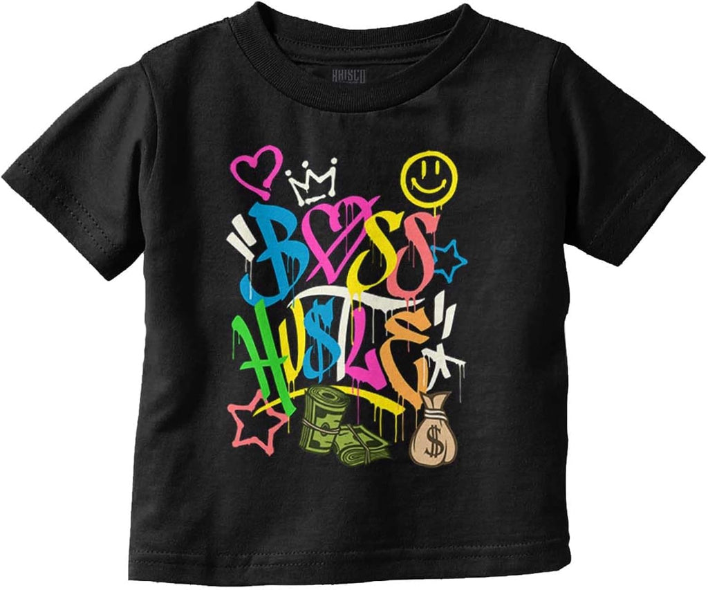 Urban Streetwear Boss Hustle Graffiti Toddler Baby - Adult & Kids T-Shirts, Sweatshirts & Hoodies apparel design preview 1