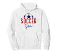 Soccer Son Soccer Ball Support Hoodie - Fun Novelty Design for Adults - T-Shirt, Sweatshirt, Hoodie