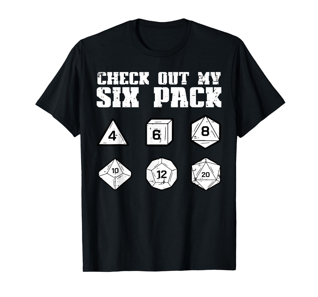 Rpg Check Out My 6 Pack Funny Gamer T-Shirt - Novelty Apparel for Adults - T-Shirt, Sweatshirt, Hoodie