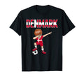 Dabbing Soccer Denmark Soccer Fans T-Shirt - Custom Art Print Unisex - T-Shirt, Sweatshirt, Hoodie