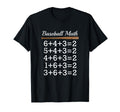 Baseball Math Double Play Baseball T-Shirt - Unique Graphic for Adults - T-Shirt, Sweatshirt, Hoodie