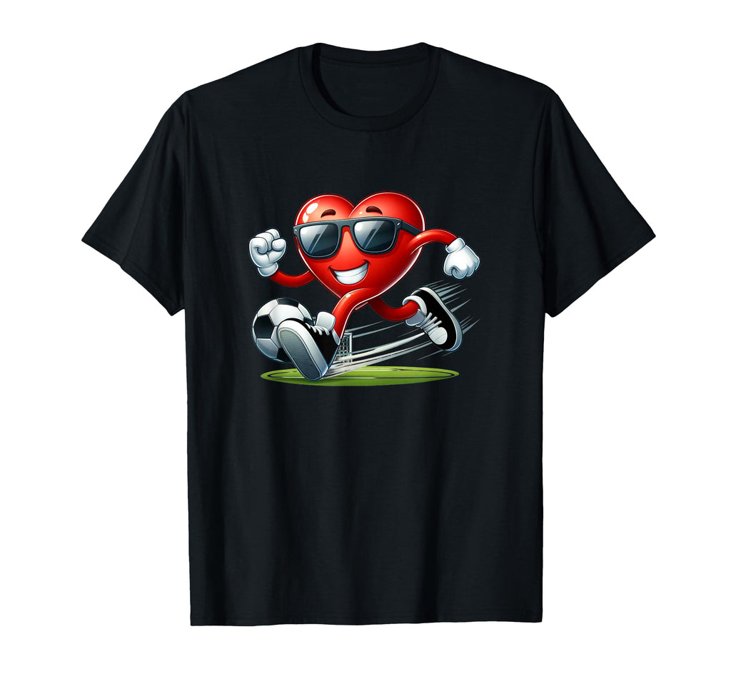My Heart Playing Soccer T-Shirt - Casual Everyday Wear for Adults - T-Shirt, Sweatshirt, Hoodie