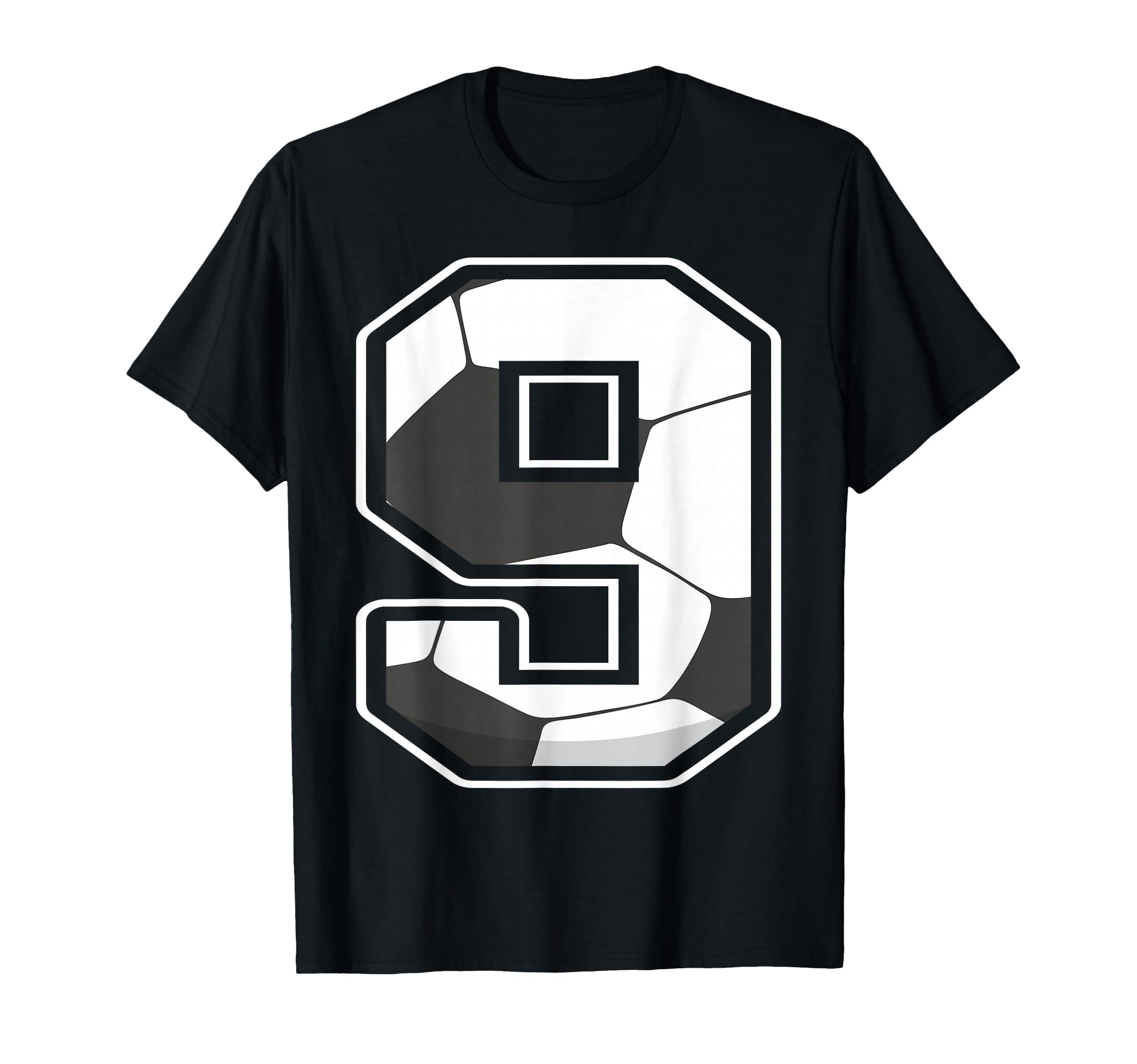 Soccer Ninth 9Th Birthday Nine 9 Years T-Shirt - Minimalist Print Unisex - T-Shirt, Sweatshirt, Hoodie