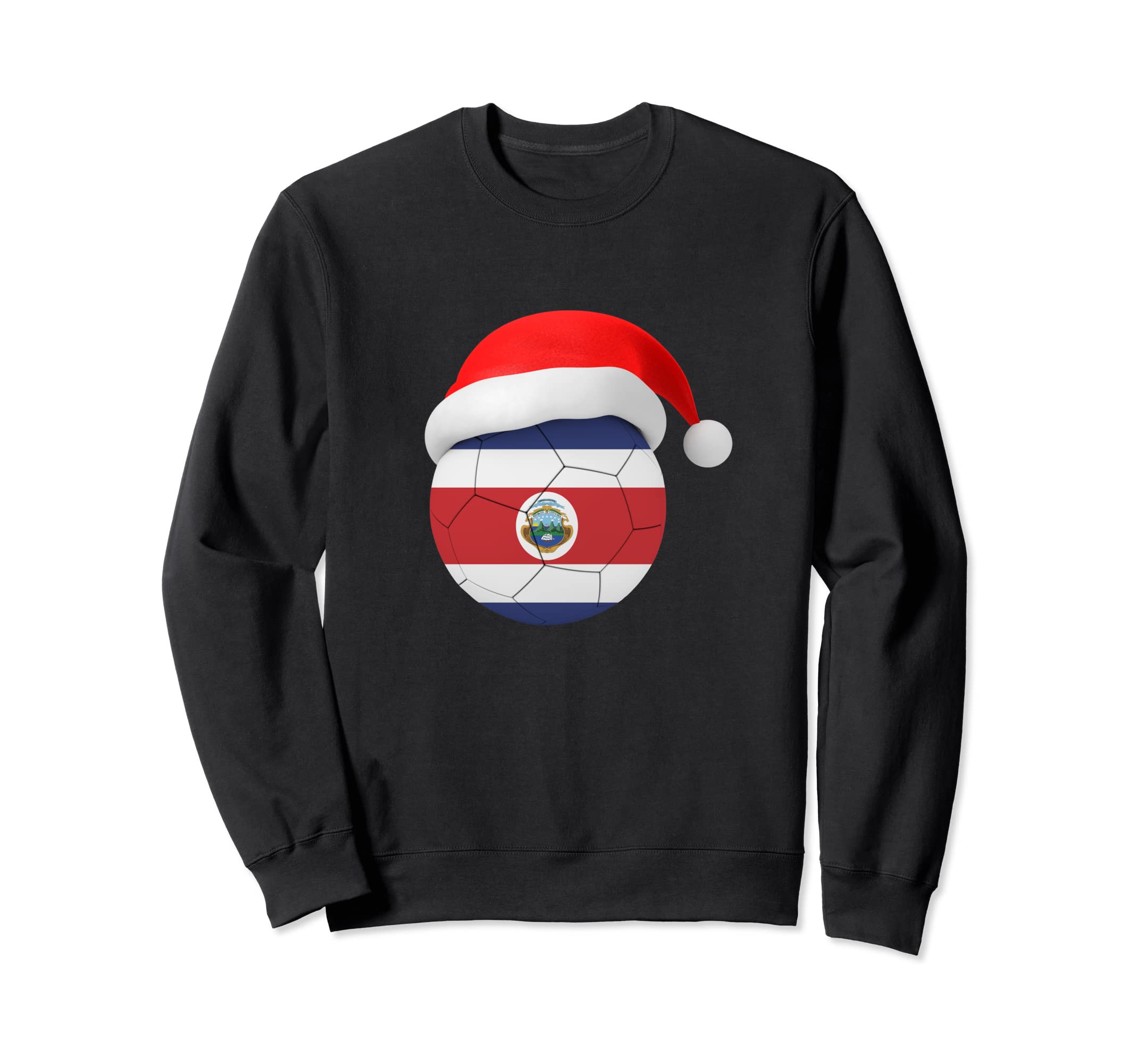 Costa Rica Soccer Santa Hat Costa Sweatshirt - Novelty Apparel Men Women - T-Shirt, Sweatshirt, Hoodie