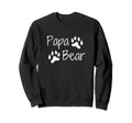 Papa Bear Fathers Day Gift Papa Sweatshirt - Minimalist Print for Adults - T-Shirt, Sweatshirt, Hoodie