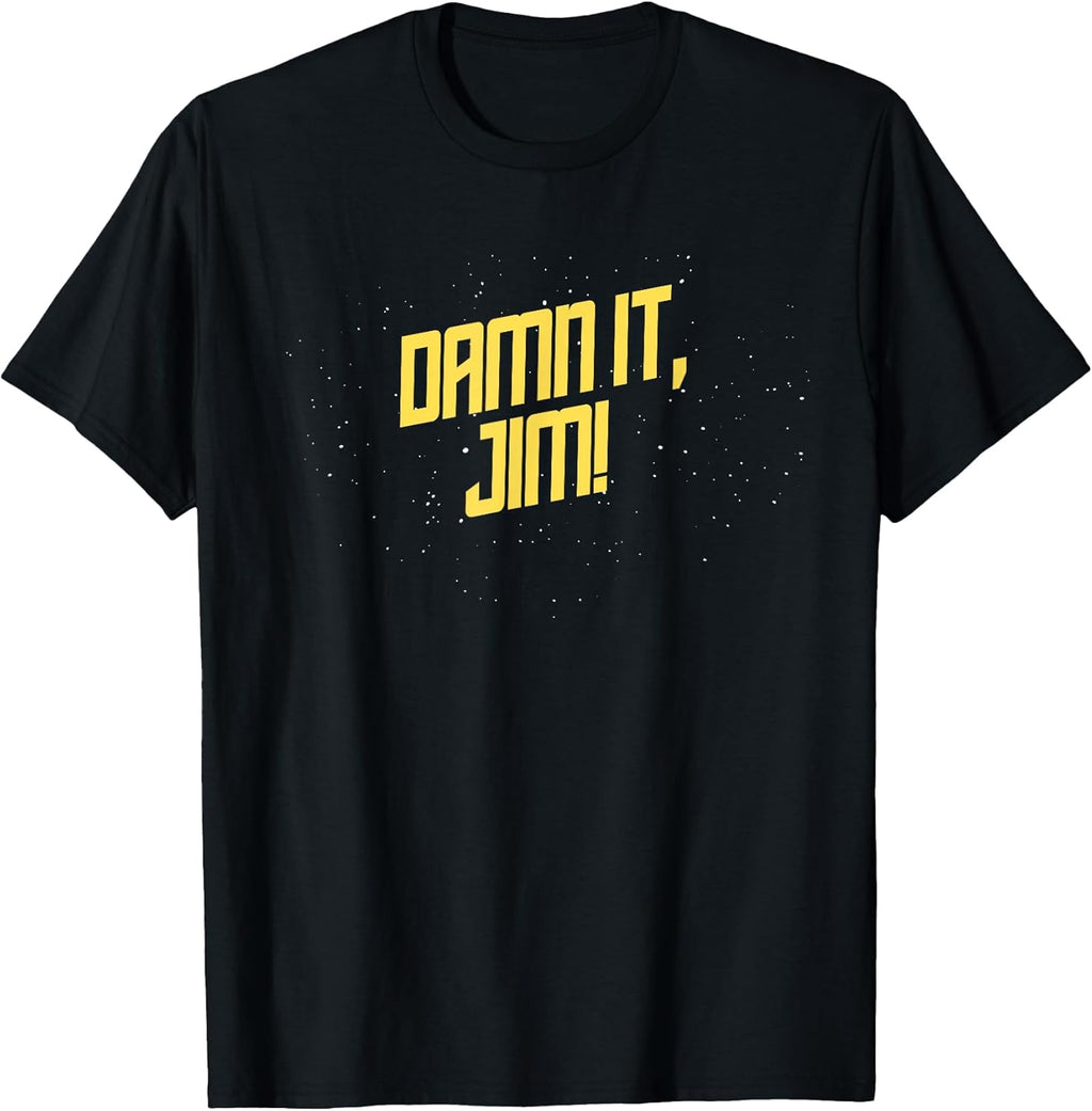 Dammit Damn It, Jim! Funny Space Style Sci-Fi Office - Adult & Kids T-Shirts, Sweatshirts & Hoodies apparel design preview 1