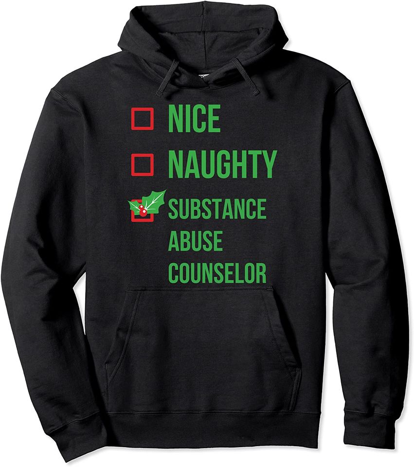 Substance Abuse Counselor Funny Pajama Christmas Gift - Adult & Kids T-Shirts, Sweatshirts & Hoodies apparel design preview 1