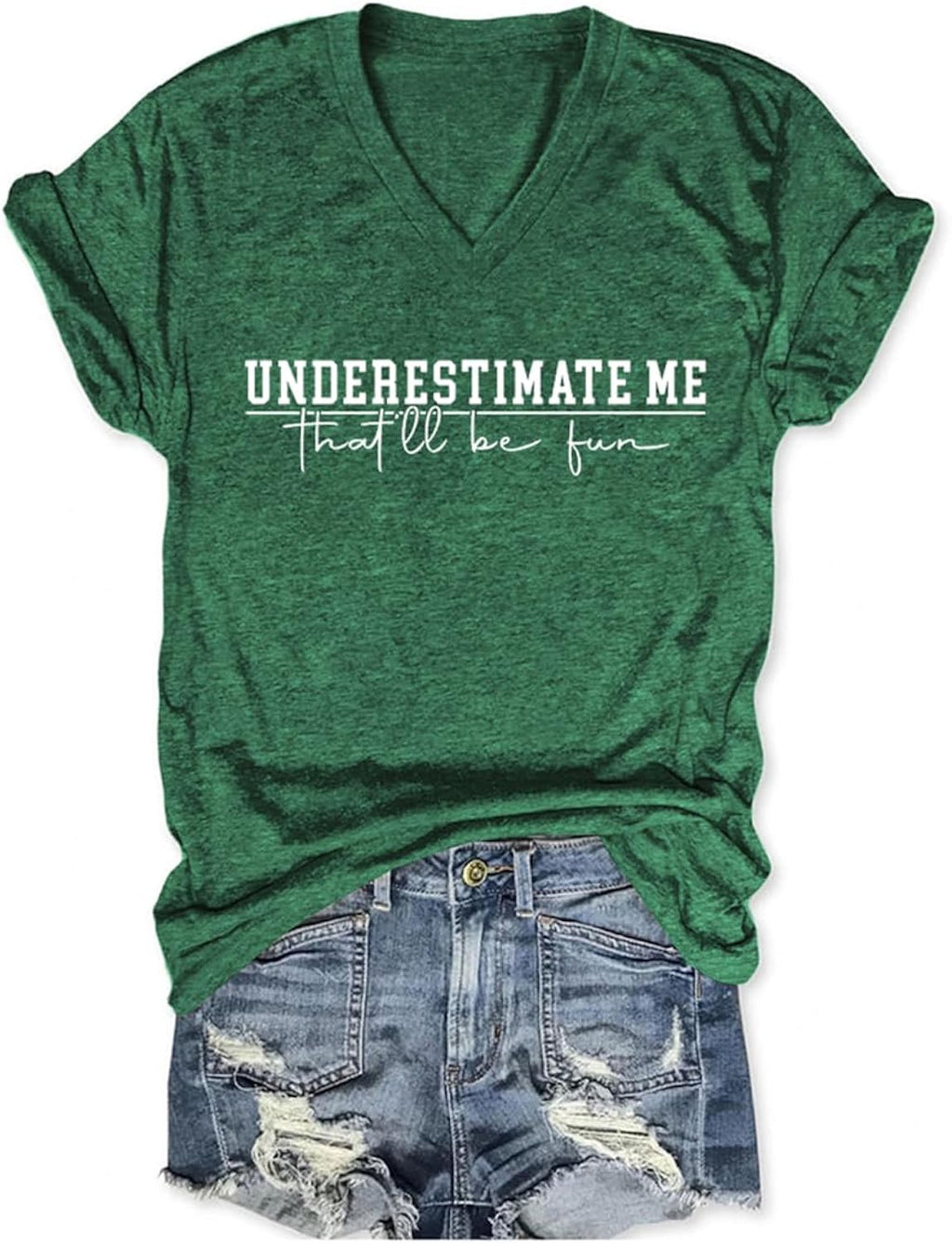 Underestimate Me That'll Be Fun Women Motivational - Adult & Kids T-Shirts, Sweatshirts & Hoodies apparel design preview 1