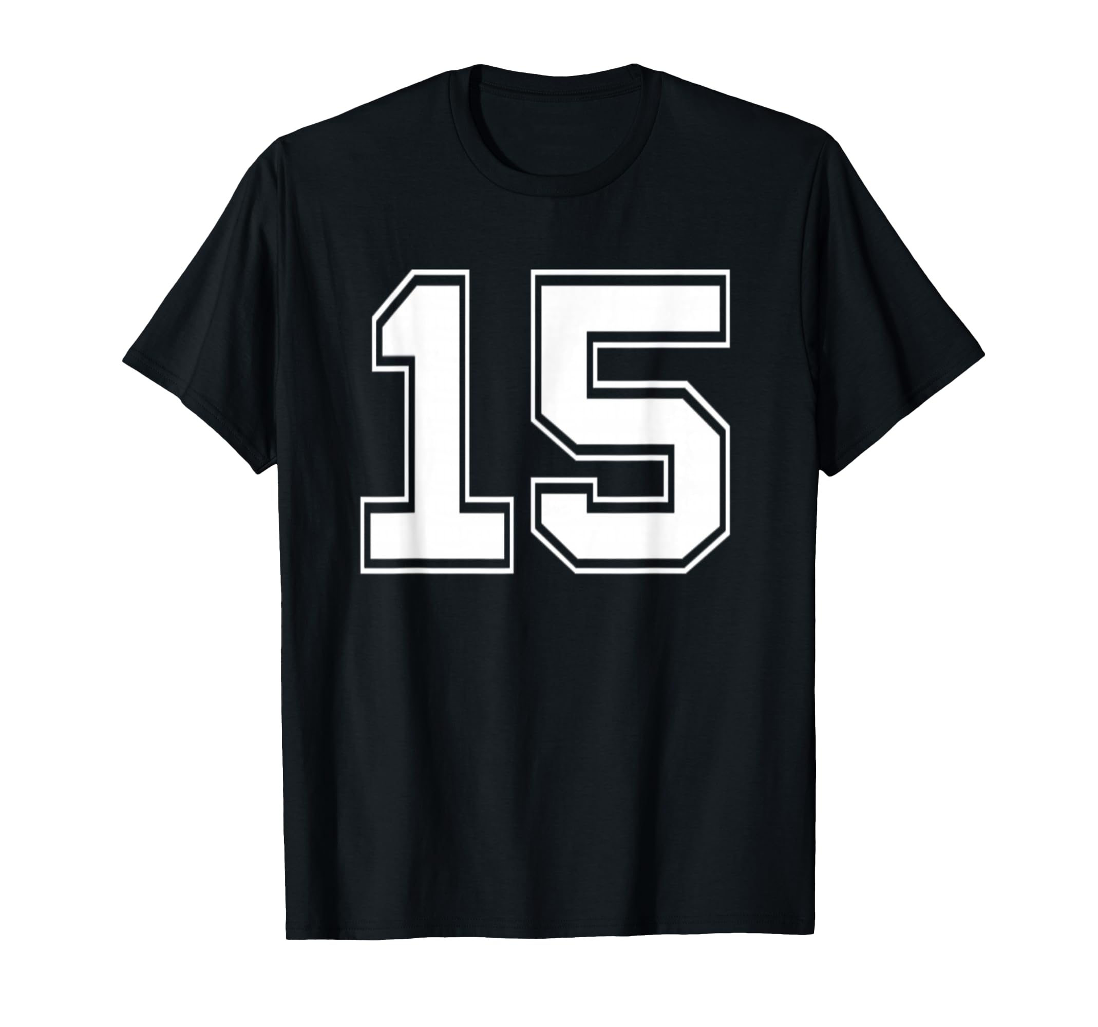 Number 15 Baseball Football Soccer T-Shirt - Aesthetic Graphic for Adults - T-Shirt, Sweatshirt, Hoodie