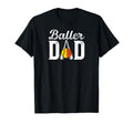 Baller Dad Proud Softball Basketball T-Shirt - Trendy Graphic for Adults - T-Shirt, Sweatshirt, Hoodie