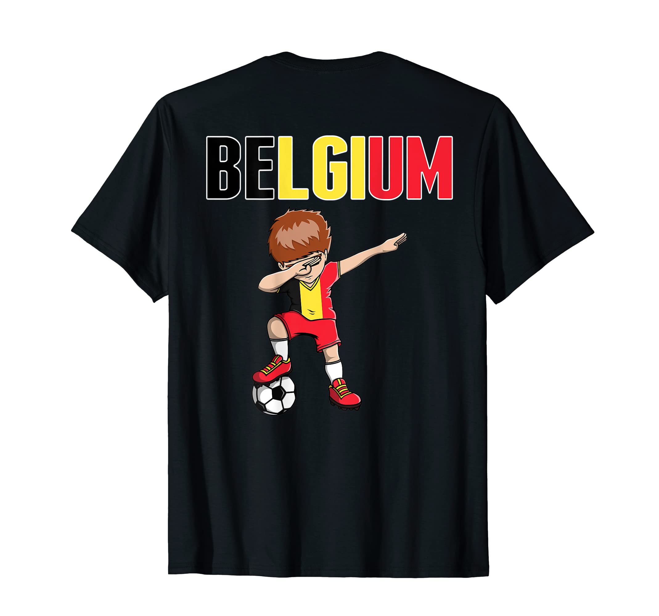 Dabbing Soccer Belgium Soccer Fans T-Shirt - Fun Novelty Design Unisex - T-Shirt, Sweatshirt, Hoodie