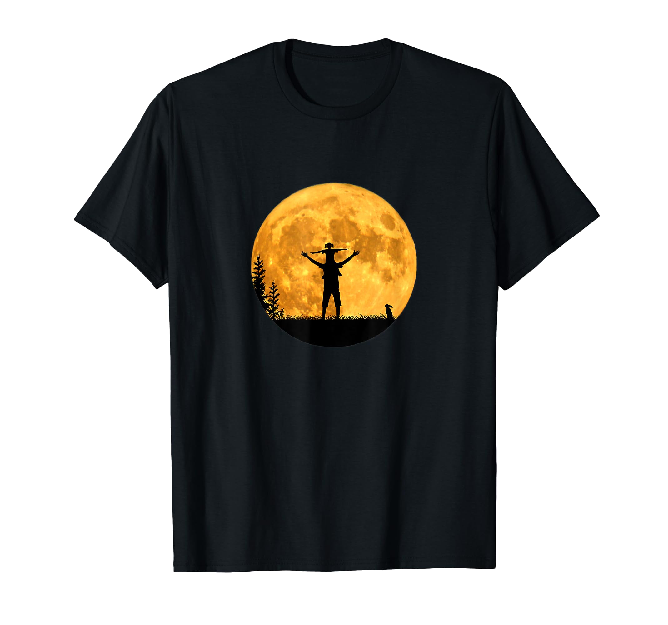 Moon Dad Father And Daughter Full Moon T-Shirt - Aesthetic Graphic Unisex - T-Shirt, Sweatshirt, Hoodie