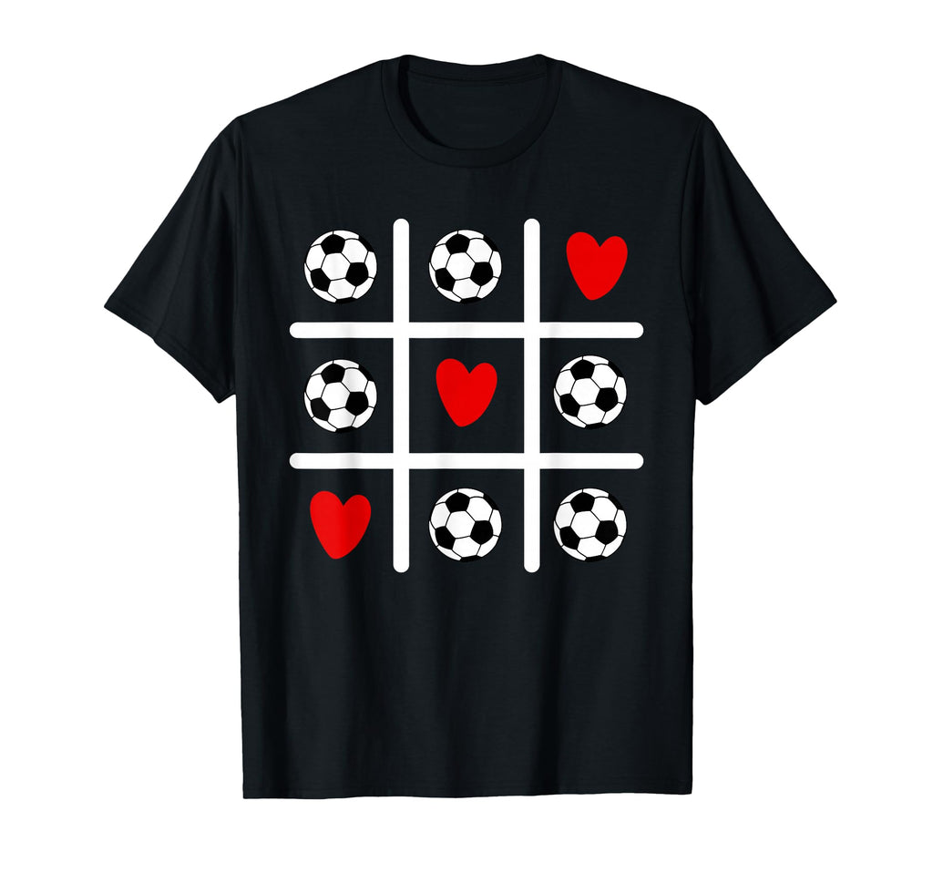 Valentine Soccer Love Heart Player T-Shirt - Custom Art Print for Adults - T-Shirt, Sweatshirt, Hoodie