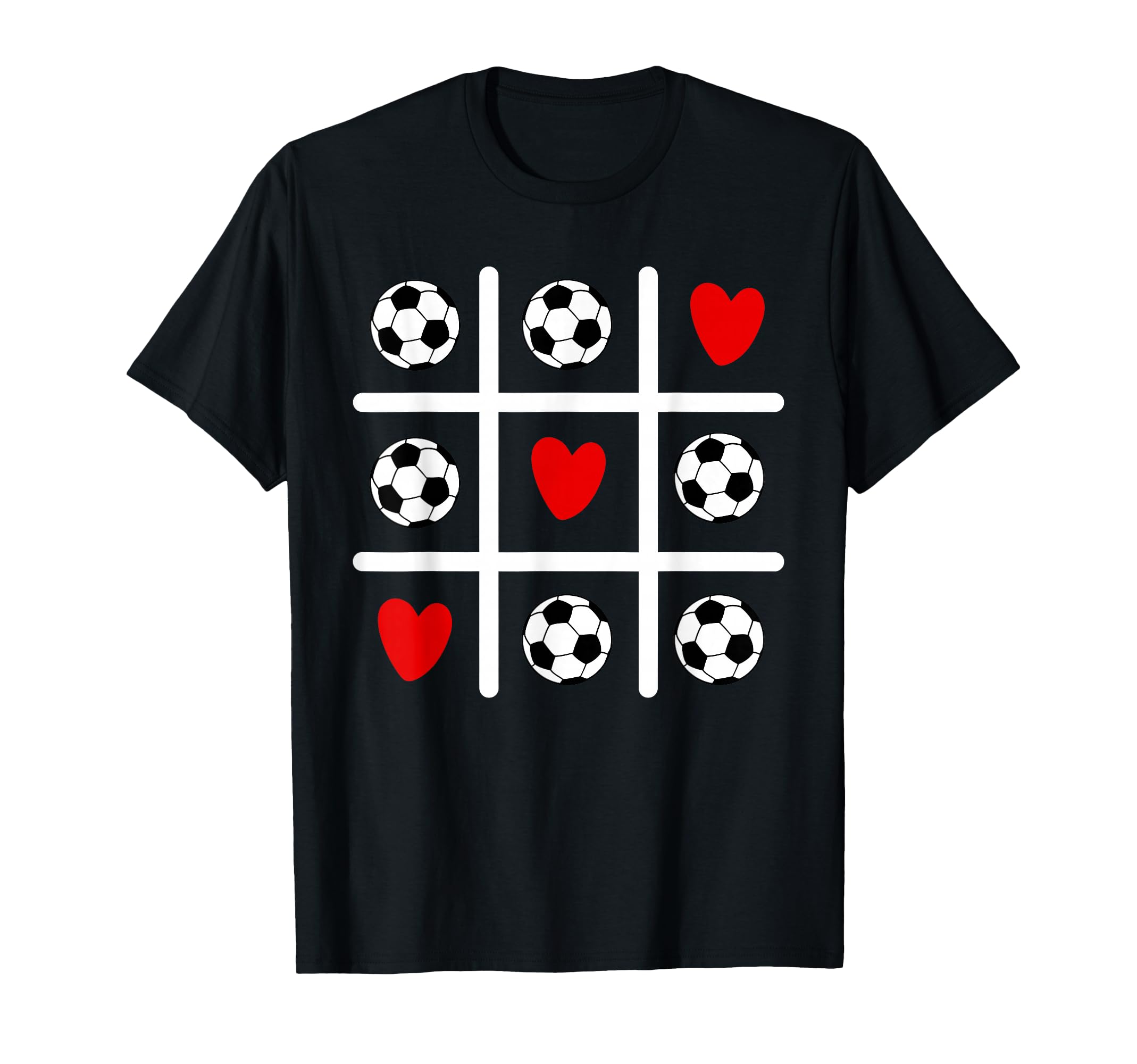 Valentine Soccer Love Heart Player T-Shirt - Custom Art Print for Adults - T-Shirt, Sweatshirt, Hoodie