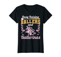 Womens Mom Busy Raising Ballers And T-Shirt - Minimalist Print for Adults - T-Shirt, Sweatshirt, Hoodie