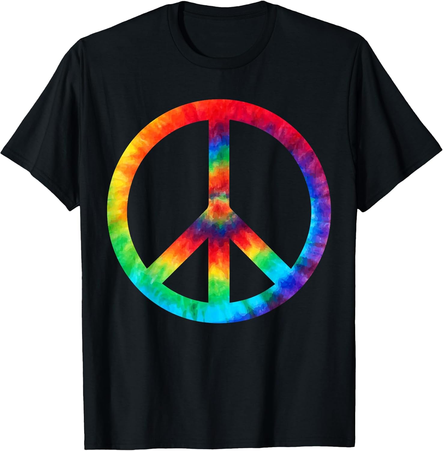 Peace Sign Tie Dye Hippies Christmas - Adult & Kids T-Shirts, Sweatshirts & Hoodies apparel design preview 1