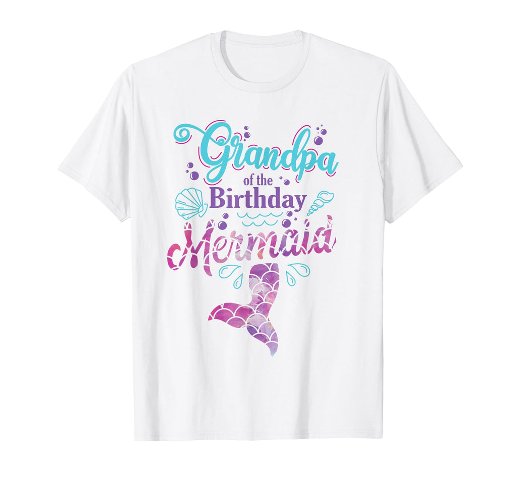 Grandpa Birthday Mermaid Matching T-Shirt - Trendy Graphic Men Women - T-Shirt, Sweatshirt, Hoodie