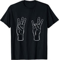 ASL Sign Language Funny 67 Meme Viral Hand Signs - Adult & Kids T-Shirts, Sweatshirts & Hoodies apparel design preview 1
