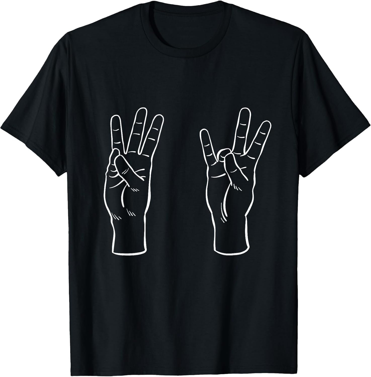 ASL Sign Language Funny 67 Meme Viral Hand Signs - Adult & Kids T-Shirts, Sweatshirts & Hoodies apparel design preview 1