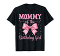 Mommy Birthday Coquette Bow Party Family T-Shirt - Custom Art Print Unisex - T-Shirt, Sweatshirt, Hoodie