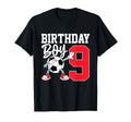 9Th Birthday Football Soccer Nine 9 T-Shirt - Custom Art Print Men Women - T-Shirt, Sweatshirt, Hoodie