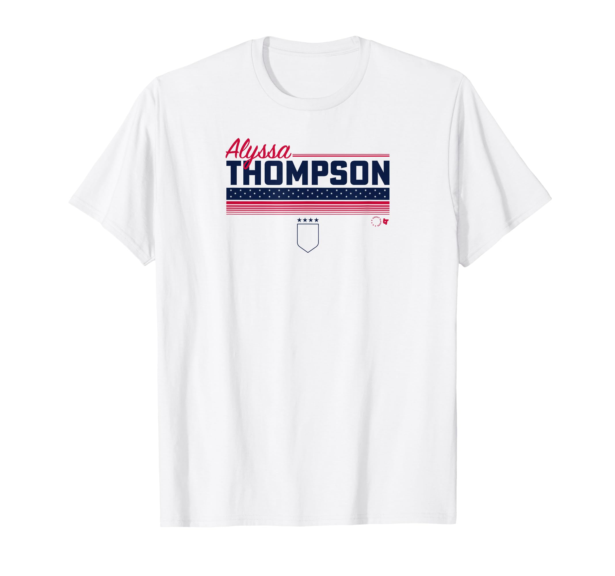 Alyssa Thompson Stripe Uswntpa Usa T-Shirt - Aesthetic Graphic Unisex - T-Shirt, Sweatshirt, Hoodie