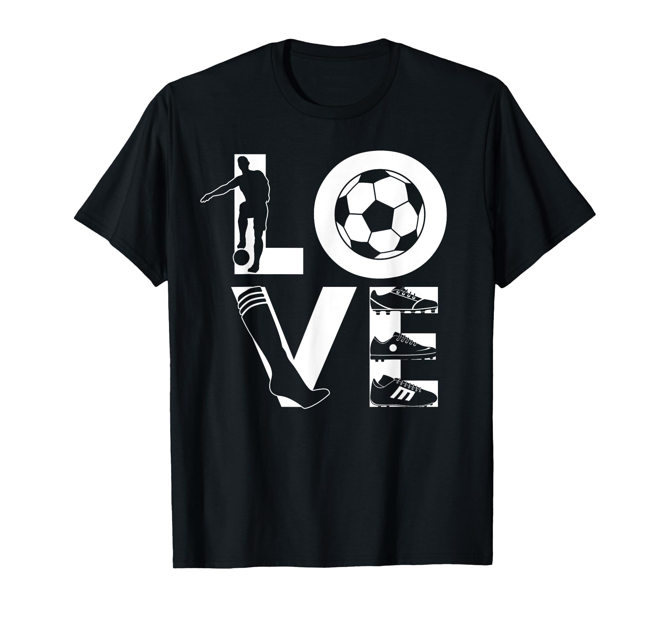 Soccer Love Gift Football Player Teens T-Shirt - Unique Graphic Men Women - T-Shirt, Sweatshirt, Hoodie