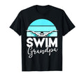 Grandpa Papa Swimming Meet Swimmer T-Shirt - Fun Novelty Design for Adults - T-Shirt, Sweatshirt, Hoodie