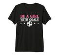 Soccer Goals Soccer Lover Gift Tri Blend T-Shirt - Custom Art Print Unisex - T-Shirt, Sweatshirt, Hoodie